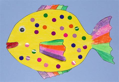 Printable Rainbow Fish Craft